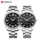 CURREN Men's Elegant Stainless Steel Business Watch Luxury Timepiece