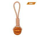 Dog Treat Balls Interactive Rope Rubber Toys for Small Dogs