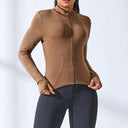 Performance-Enhancing Women's Slim Fit Training Jacket for Yoga, Running, and Sports  ourlum.com   