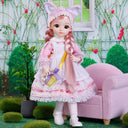 Customizable BJD Doll Interactive Dress-Up Toy with 3D Eyes