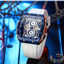 Men's CURREN Casual Chronograph Quartz Watch Blue Strap