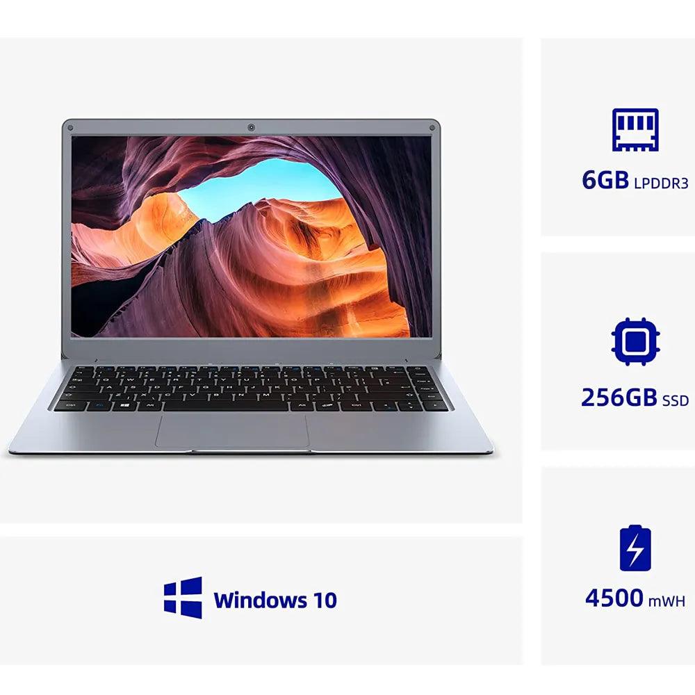 13.3 Inch Intel Celeron Windows 10 Pro Notebook: Budget-Friendly Laptop  ourlum.com 512GB EU 