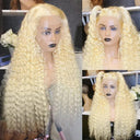 Luxury 250 Density Honey Blonde Deep Wave Lace Wig