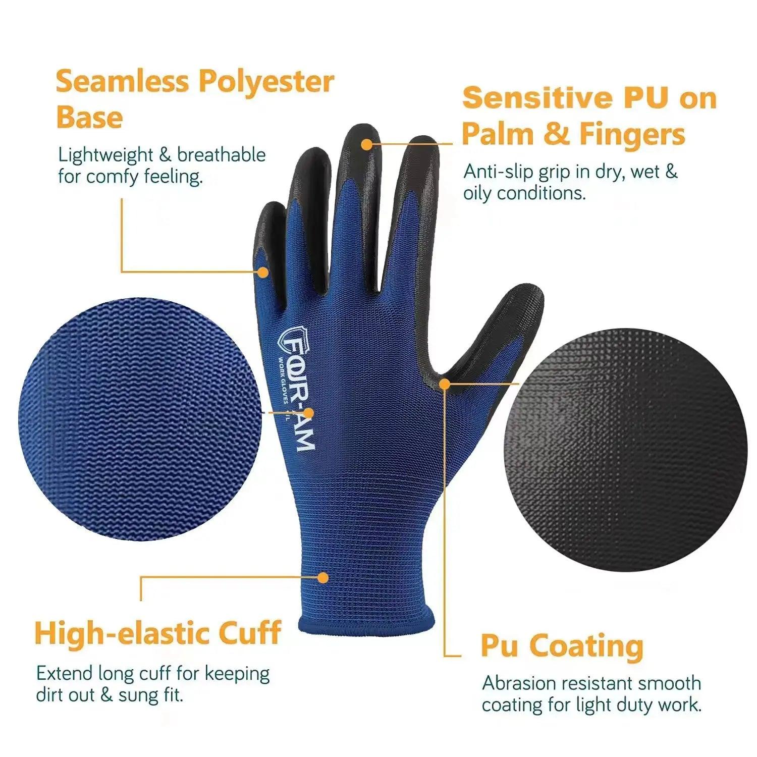 Ultra-Thin Grip Coated Work Gloves: Superior Safety & Efficiency  ourlum.com   