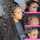 30 Inch Water Curly Lace Front Wig Brazilian Remy Hair