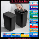 Bathroom Trash Can 10L Small Garbage Can with Press Lid