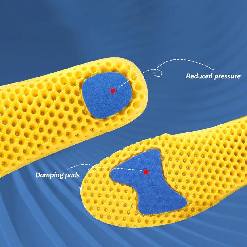 OrthoComfort Memory Foam Shoe Insoles with Odor Control and Shock Absorption  ourlum.com   