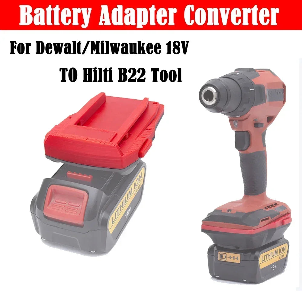 Hilti B22 22V Drill Adapter Compatible With DeWalt Milwaukee