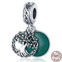 Heart Shaped Sterling Silver Charm Bead - Zircon Adorned Pandora Bracelet Pendant  ourlum.com PAC024  