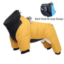 Winter Dog Coat for Small to Medium Breeds - Stylish Outdoor Pet Jacket to Keep Your Pup Warm and Cozy  ourlum.com HOOK LOOP Yellow S 