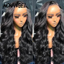 Wow Angel 360 HD Lace Frontal Wigs Body Wave Full Lace Wigs Human Hair Wigs Pre Plucked Peruvian Hair High Ponytail For Woman  ourlum.com   