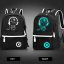 Children Backpack School Bags For Boy Girls Anime Luminous