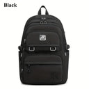 Spacious Waterproof Nylon Backpack for Students and Travelers