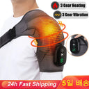 Electric Heating Shoulder Massager Vibration Support Belt