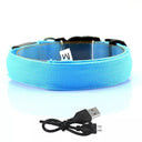 LED Glow Safety Dog Collar: Adjustable Flashing Necklace for Dogs and Cats  ourlum.com Blue USB charging XS Neck 28-38cm 