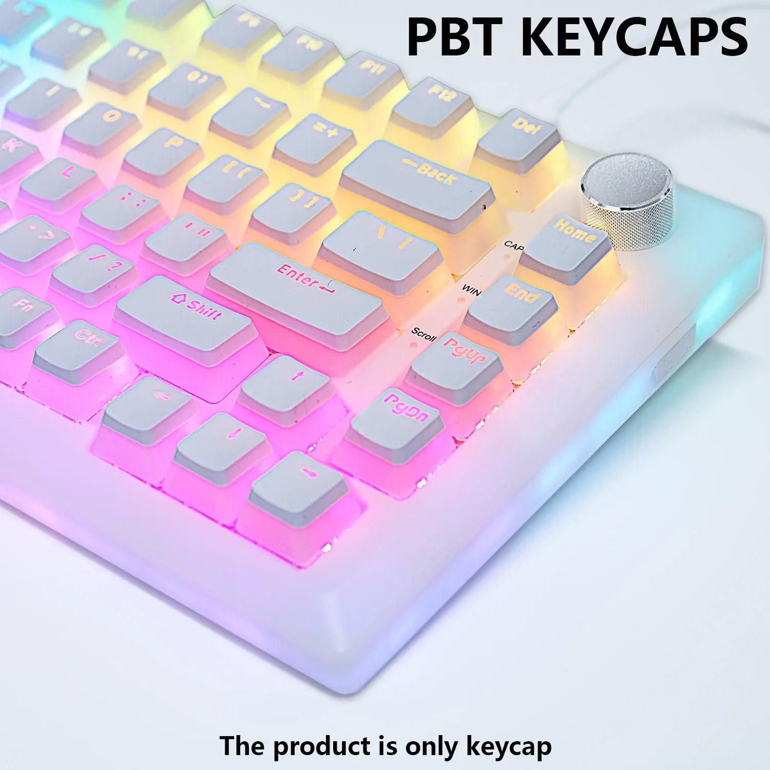 PBT Pudding Keycaps Set: Custom RGB Backlit Gaming Keyboards  ourlum.com   