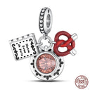 Charming Sterling Silver Red Heart Beads for Pandora Gifts