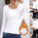 Stay Cozy & Chic Velvet Slim Fit Thermal Top O Neck