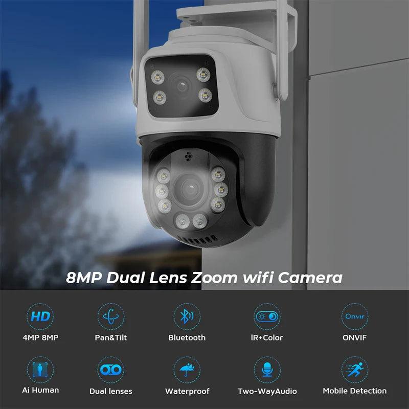 Advanced Night Vision PTZ Surveillance Camera with Dual Lens & Auto Tracking  ourlum.com   