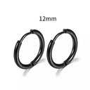 Simple Stainless Steel Hoop Earrings for Cartilage Piercings