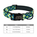 Engraved Nylon Pet ID Collar with Nameplate for Dogs: Personalized Safety Tag Collar  ourlum.com 231BLUE S 