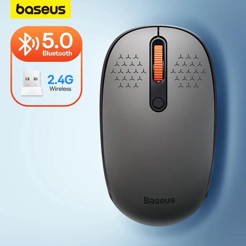 Baseus Silent Bluetooth Mouse: Ergonomic & Portable Wireless Device  ourlum.com   