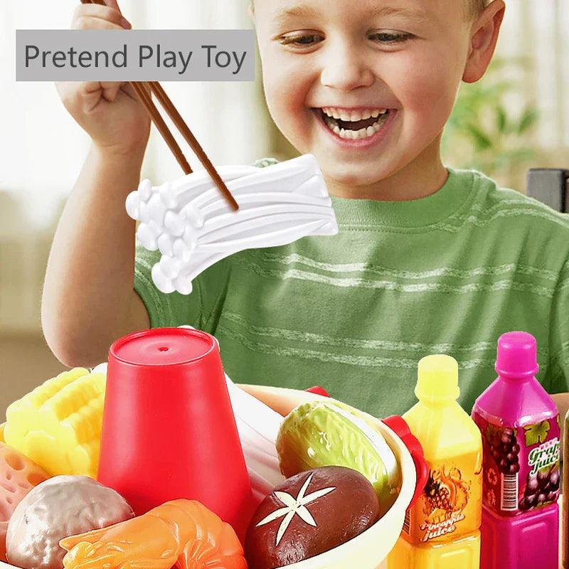 Interactive Pretend Play Kitchen BBQ Cooking Toys for Kids  ourlum.com   