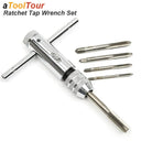 Adjustable T-Handle Ratchet Tap Reamer Wrench Metric Tool