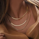 Hot Fashion Unisex Snake Chain Choker Necklace For Women