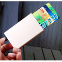 Slim Metal Card Wallet Business Minimalist RFID Cardholder