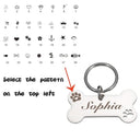 Customizable Stainless Steel Pet ID Tag Keychain for Dogs and Cats  ourlum.com Shiny Steel SL 40x21mm 