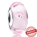 Colorful Heart Murano Glass Charm - Sterling Silver Pandora Jewelry Piece  ourlum.com LLZ012-PK  