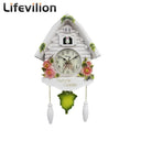 Cuckoo Clock Bird House Wall Decor Pendulum Alarm Watch: Musical Nordic Theme, Premium Quality, Unique Design, Silent Movement.  ourlum.com   