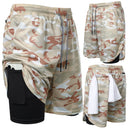 Summer Shorts For Mens Sports Sweatpants 2 In 1 Quick Dry