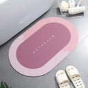 Absorbent Shower Bath Mat: Ultimate Water Absorption & Anti-Slip Safety  ourlum.com A-Pink 40x60cm 