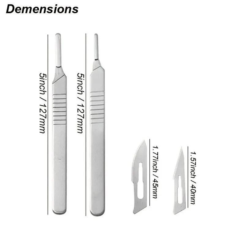 Carbon Steel Surgical Scalpel Knife Set for Precision Cuts  ourlum.com   