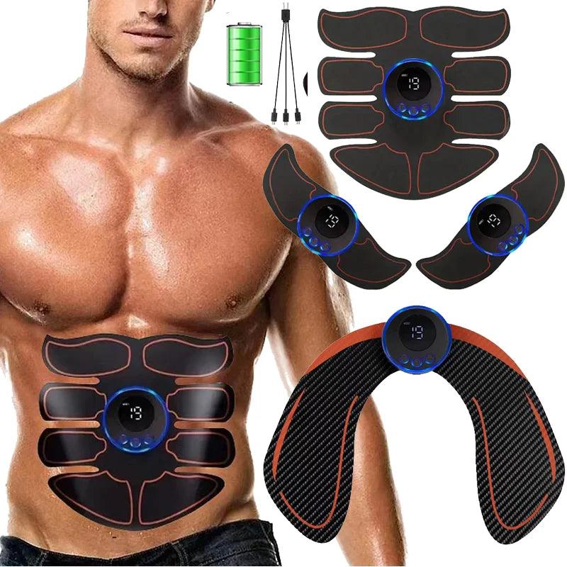 Electric EMS Muscle Stimulator RechargeableWhole Body Massage Therapy Pain Relief Meridians Tool Adhesive Replacement Gel  ourlum.com   