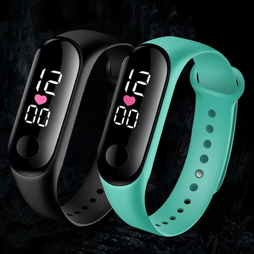 LED Waterproof Digital Wristwatch with Silicone Strap for Women and Men - Stylish Timepiece for Sports and Daily Wear  OurLum.com   