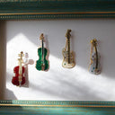 Fashion Musical Instruments Guitar Violin Cello Piano Brooch