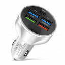 Car Charger Type C Fast Charging: Ultimate Power Boost & Digital Display  ourlum.com White  