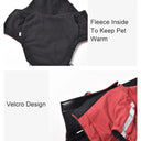 Winter Pet Dog Waterproof Hooded Jacket with Reflective Design