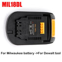 Universal Battery Adapter for Makita Bosch Milwaukee to Dewalt Tools