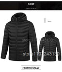 21 Areas Heated Jacket Mens Waterproof Heating Coat Tactical