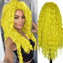 Blonde Ombre Voluminous Curls Wig Stylish Hairpiece for Women