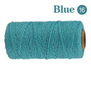 Cotton Macrame Cord Rope Twine String Crafts DIY Bohemia Wedding Decor  ourlum.com SLQ 16 Blue  