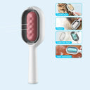 4-In-1 Pet Grooming Brush for Cat Dog Hair Removal & Massage  ourlum.com Pink Brush Only  