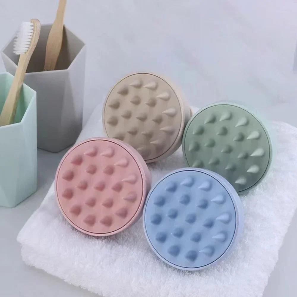 Silicone Scalp Massage Brush for Hair Care and Body Relaxation  ourlum.com   