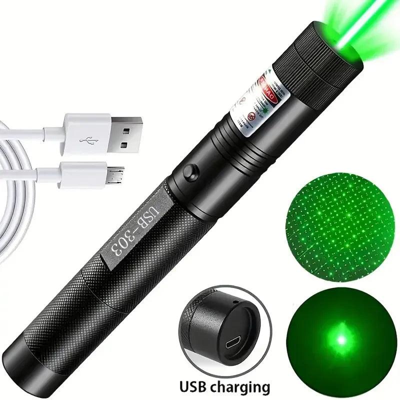 Green Laser Flashlight: Ultimate Illumination for Outdoor Adventures  ourlum.com jg-303 black 18650