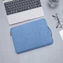 Denim Laptop Sleeve: Stylish & Water-Resistant for MacBook Air M2  ourlum.com Sky Blue 13inch 13.3inch 