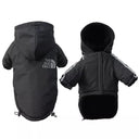 Waterproof Reflective Fleece Dog Coat with Hood: Keep Your Pet Stylish & Dry  ourlum.com Black S 